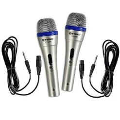 COPPIA 2 MICROFONI DINAMICI PROFESSIONALI FY-48K MEETING CONFERENZE KARAOKE CW505