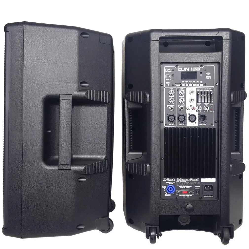 COPPIA CASSE AUDIO ACUSTICHE 3600 W EXTREME SOUND WOOFER 12" BLUETOOTH USB DJN-12
