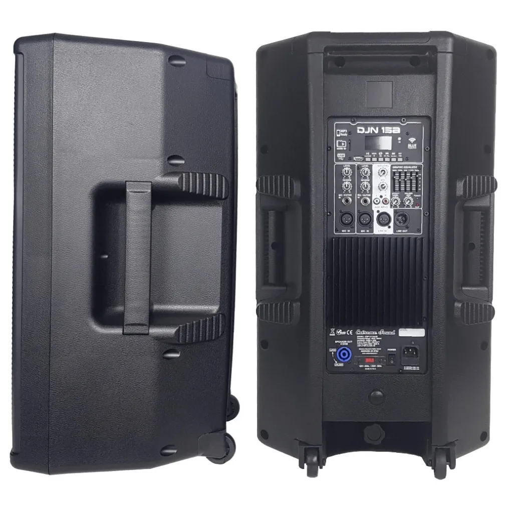 COPPIA CASSE AUDIO ACUSTICHE 4000W EXTREME SOUND WOOFER 15" BLUETOOTH USB DJN-15