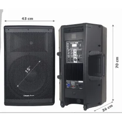 COPPIA CASSE AUDIO ACUSTICHE 4000W EXTREME SOUND WOOFER 15