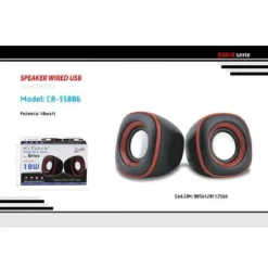 COPPIA CASSE SPEAKER WIRED 10W ALTOPARLANTI MAXTECH CA-SS006 PC ATTACCO USB AUX