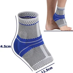 COPPIA CAVIGLIERE SUPPORTO PER CAVIGLIA ANALLERGICA ELASTICA SPORT BLU