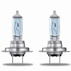 COPPIA DI LAMPADINE ALOGENE PER AUTO H7 12V 55W LUCE BIANCO FREDDO 6000K H7-BX01