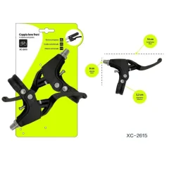 COPPIA DI LEVE FRENI IN RESINA PER BICICLETTA BICI ATTACCO UNIVERSALE XC-2615