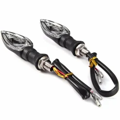 COPPIA INDICATORE DI DIREZIONE A 12 LED FORMA DI FRECCIA PUNTA PER MOTO SCOOTER