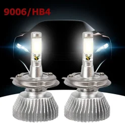 COPPIA LAMPADE FARI RICAMBIO AUTO 9006 HB4 LED 32W ALTA LUMINOSITA BIANCO FREDDO