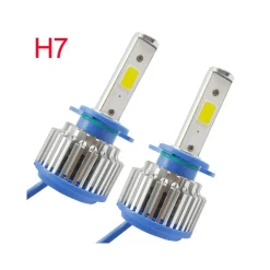 COPPIA LAMPADE FARI RICAMBIO AUTO H7 LED 3200 LUMEN 6000K 12V 40W CON VENTOLA
