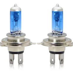 COPPIA LAMPADINE LAMPADE AUTO MOTO XENON H4 12V 100W 5500K C-6276
