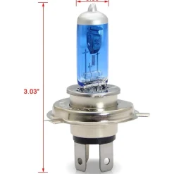 COPPIA LAMPADINE LAMPADE AUTO MOTO XENON H4 12V 100W 5500K C-6276