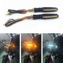 COPPIA LED COB 12V MOTO FRECCE INDICATORE SEGNALE FRECCIA LUCE SEQUENZIALE HD810