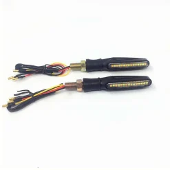 COPPIA LED COB 12V MOTO FRECCE INDICATORE SEGNALE FRECCIA LUCE SEQUENZIALE HD810