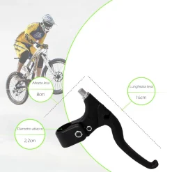 COPPIA LEVE FRENI IN RESINA COMPOSTA PER BICICLETTA ATTACCO UNIVERSALE XC-1642