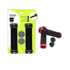 COPPIA MANOPOLE PER MANUBRIO STERZO BICICLETTA UNIVERSALE TAPPI CHIUSURA XC-1627