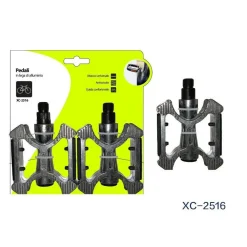 COPPIA PEDALI IN LEGA DI ALLUMINIO RIFLETTORI LATERALI ATTACCO UNIVERSALE XC2516