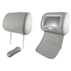 COPPIA POGGIATESTA AUTO MONITOR LCD 7 POLLICI DVD USB SD CARD CON PATTA