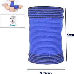 COPPIA POLSIERA ELASTICHE SUPPORTO PER POLSO BAMBINI ANALLERGICO PROTEZIONE BLU