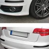 COPPIA PROTEZIONI PER PARAURTI SPOILER ANTIURTO 52X510MM GOMMA NERO ADESIVO AUTO