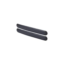 COPPIA PROTEZIONI PER PARAURTI SPOILERS ANTIURTO 52X370MM GOMMA NERO ADESIVO AUTO