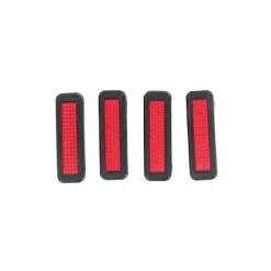 COPPIA PROTEZIONI PORTIERA CON CATARIFRANGENTI 4.5CM SALVAPORTA PARACOLPI ESTERNO AUTO