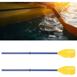 COPPIA REMI DI PLASTICA PAGAIA PER BARCA CANOA CANOTTAGGIO KAYAING 124 CM 017539