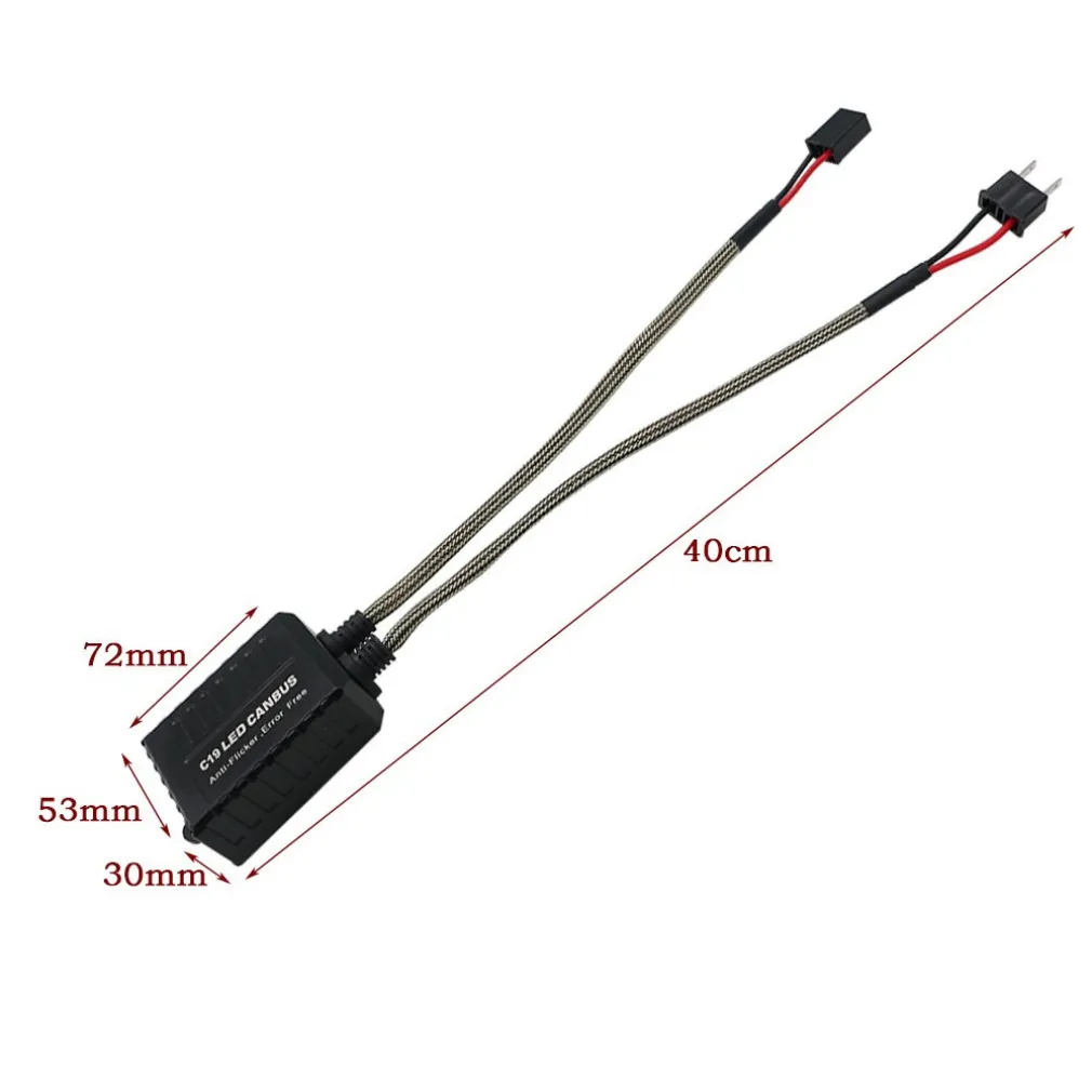 COPPIA RESISTENZE CAMBUS H7 FARI DECODER LED ERRORE CENTRALINA ANTISFARFALLIO