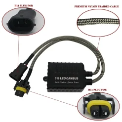 COPPIA RESISTENZE CAMBUS H11 FARI DECODER LED ERRORE CENTRALINA ANTISFARFALLIO