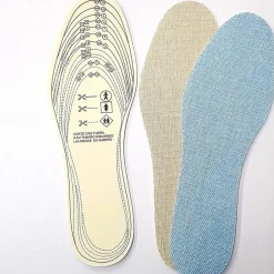 COPPIA SOLETTE SOTTOPIEDE TESSUTO TAGLIA 36-45 SCARPE 3MM SPESSORE UNIVERSALI