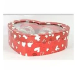 COPPIA TAZZINE CON PELUCHE CUORE I LOVE YOU REGALO SAN VALENTINO 4 MODELLI ASS.