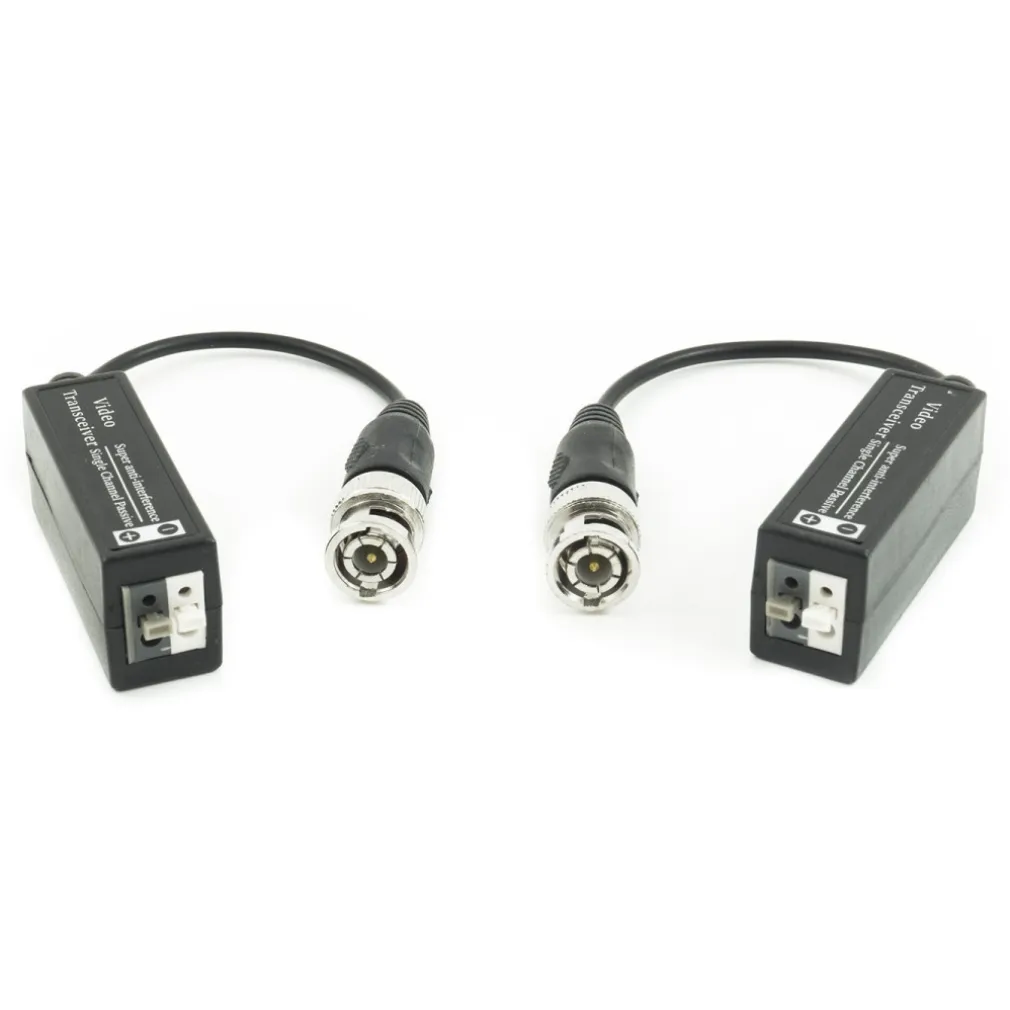 COPPIA TRASMETTITORI VIDEO BALUN PASSIVI AHD HDCVI HDTVI CCTV BNC UTP CAT5 1080P