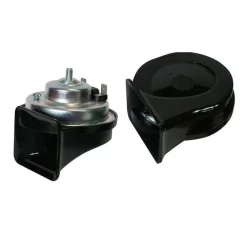COPPIA TROMBE ACUSTICHE CLACSON 12V 5A PER AUTO MOTO UNIVERSALI ELETTROMAGNETICO