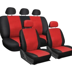 COPRI SEDILI COPRISEDILI UNIVERSALI PER TUTTE LE AUTO BICOLORE ROSSO E NERO