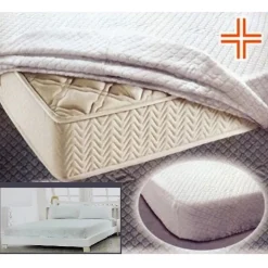 COPRIMATERASSO 1 PIAZZA SPUGNA JERSEY ESTENDIBILE CON DISEGNO JACQUARD 90X200CM