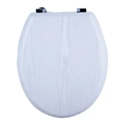 COPRIWATER COPRI SEDILE WC WATER BAGNO UNIVERSALE CON CERNIERE LEGNO BIANCO 52951A