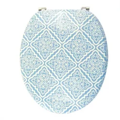 COPRIWATER COPRI SEDILE WC BAGNO UNIVERSALE CERNIERE ACCIAIO CON MAIOLICHE 87097