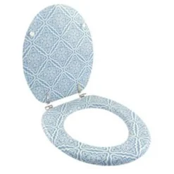 COPRIWATER COPRI SEDILE WC BAGNO UNIVERSALE CERNIERE ACCIAIO CON MAIOLICHE 87097