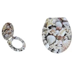 COPRIWATER COPRI SEDILE WC UNIVERSALE CERNIERE STELLE MARINE CONCHIGLIE 52730