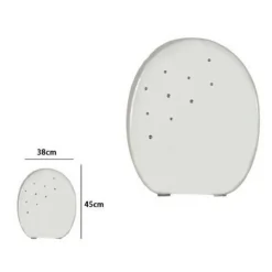 COPRIWATER COPRI WATER SEDILE WC BAGNO UNIVERSALE MDF BIANCO STRASS 59207