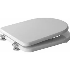 COPRIWATER COPRI WATER SEDILE WC BAGNO BIANCO CERNIERE ACCIAIO GRANDE 50X37