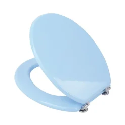 COPRIWATER COPRI WATER SEDILE WC BAGNO UNIVERSALE CERNIERE ACCIAIO AZZURRO