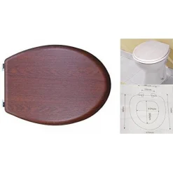 COPRIWATER EFFETTO LEGNO NOCE CILIEGIO ARREDO PER BAGNO COPRI WC WATER COPRIVASO