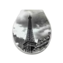 COPRIWATER IN PLASTICA RESISTENTE TAVOLETTA WC 44X36.5CM FANTASIA PARIGI