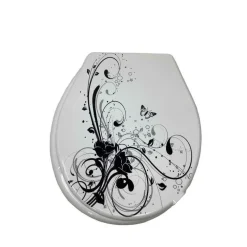 COPRIWATER IN PLASTICA RESISTENTE TAVOLETTA WC 44X36.5 CM FANTASIA FIORI