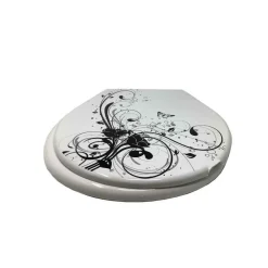 COPRIWATER IN PLASTICA RESISTENTE TAVOLETTA WC 44X36.5 CM FANTASIA FIORI