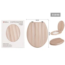 COPRIWATER UNIVERSALE IN MDF STAMPATO LEGNO CERNIERE REGOLABILI 46 X 36 CM 55898