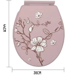COPRIWATER UNIVERSALE IN PLASTICA SUPER RESISTENTE 44X36CM DECORAZIONE FLOREALE