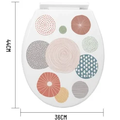 COPRIWATER UNIVERSALE IN PLASTICA SUPER RESISTENTE 44X36CM DECORAZIONE ARTISTICO