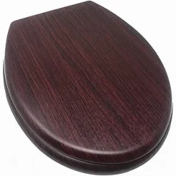 COPRIWATER UNIVERSALE IN LEGNO MDF TAVOLETTA BAGNO WC CERNIERE LEGNO SCURO 52947A