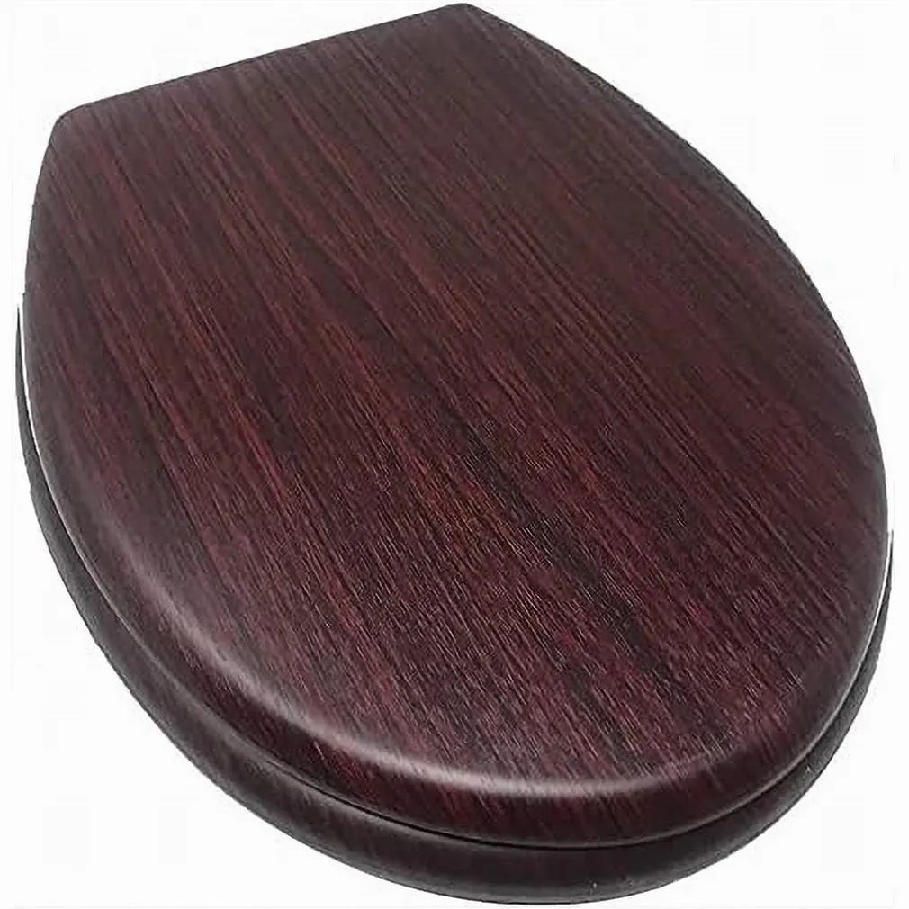 COPRIWATER UNIVERSALE IN LEGNO MDF TAVOLETTA BAGNO WC CERNIERE LEGNO SCURO 52947A