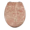 COPRIWATER UNIVERSALE IN LEGNO MDF RESISTENTE CON STAMPA MARMO ROSA CERNIERE WC