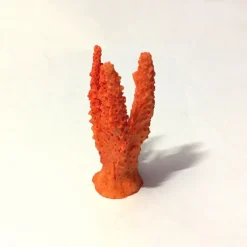 CORALLO FINTO IN RESINA 7CM ORANGE ARTIFICIALE PER DECORAZIONI ACQUARIO ADDOBBI